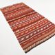 Rugs For Living Room Red & Brown Turkish Kilim Rug, 133x272Cm