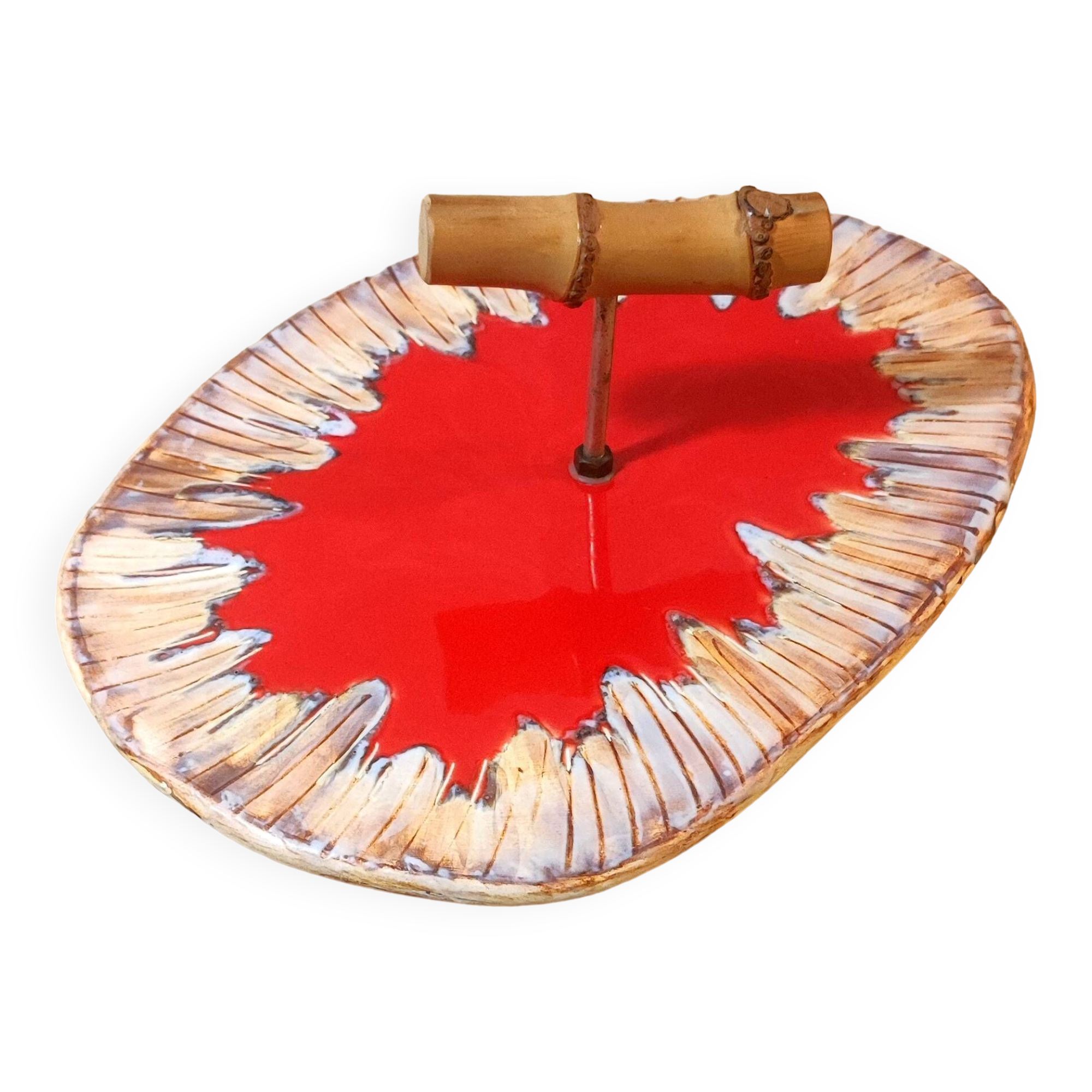 Ceramic tray René Neveux workshop, Vallauris