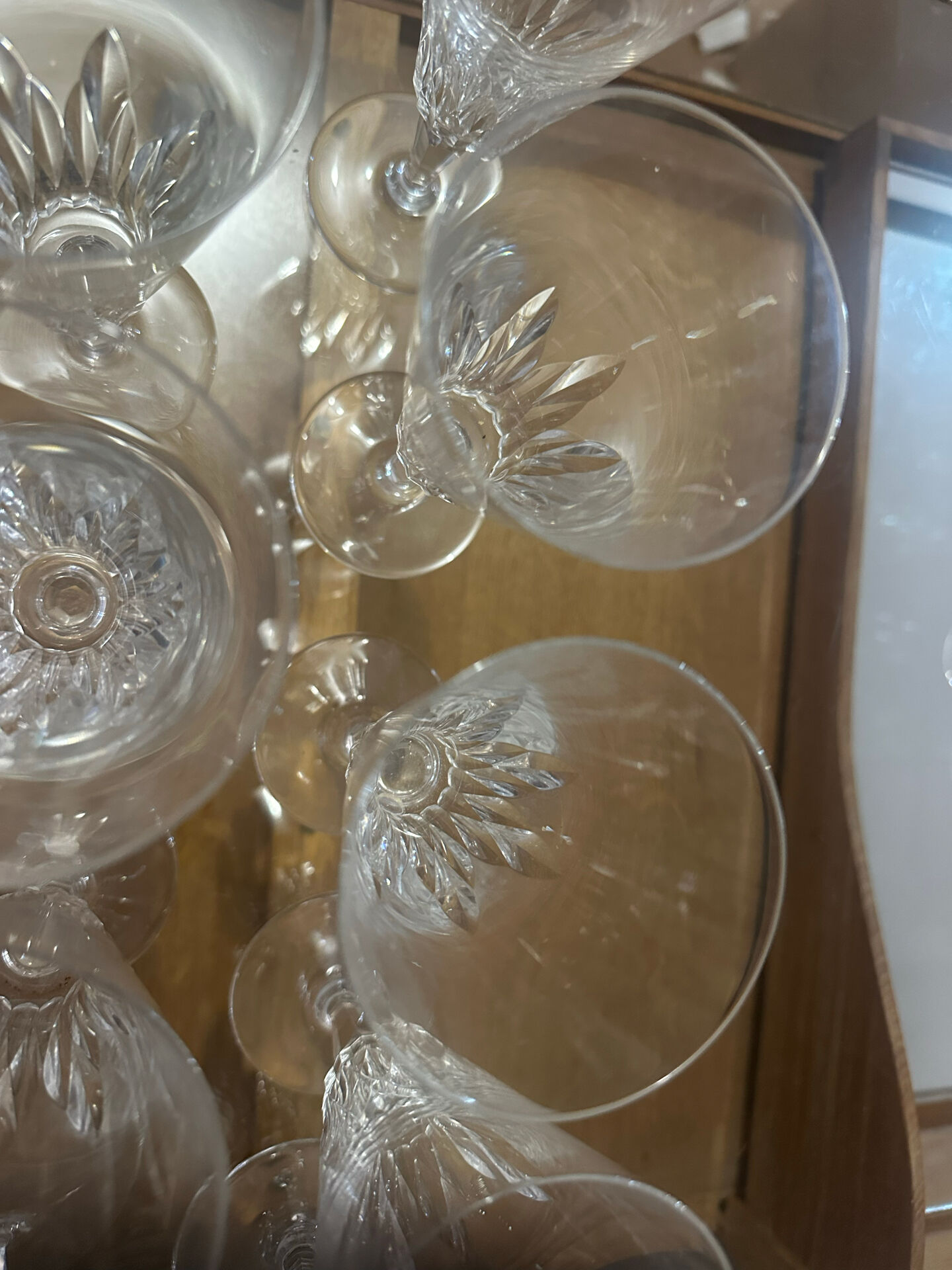 12 Baccarat champagne flutes model Carcassonne - stamped