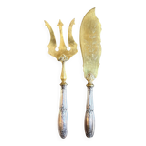 Silver and gilt fish serving cutlery no. 1
