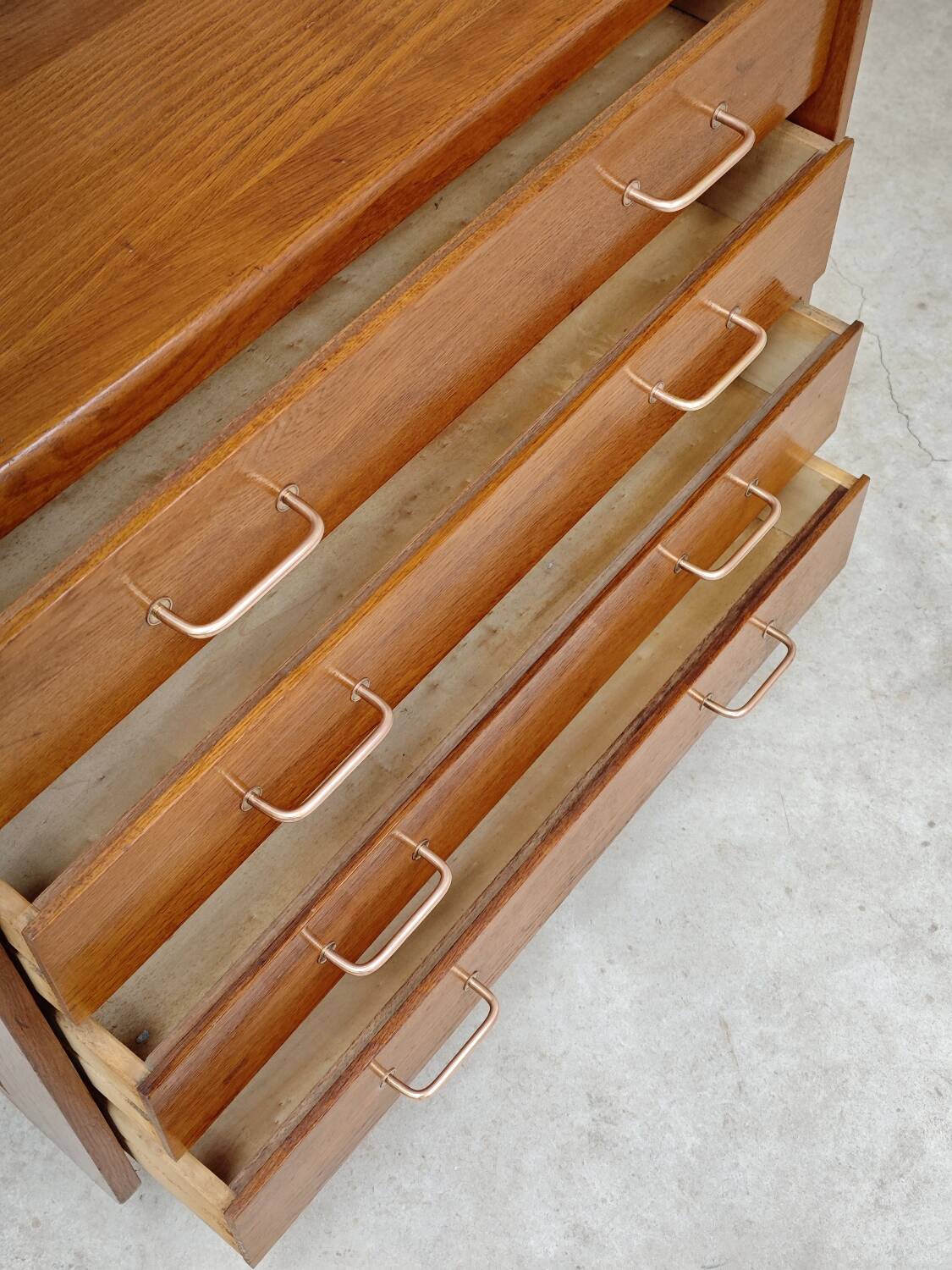 Commode vintage 4 tiroirs 1960