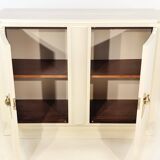Buffet Art Déco en laiton et laqué crème