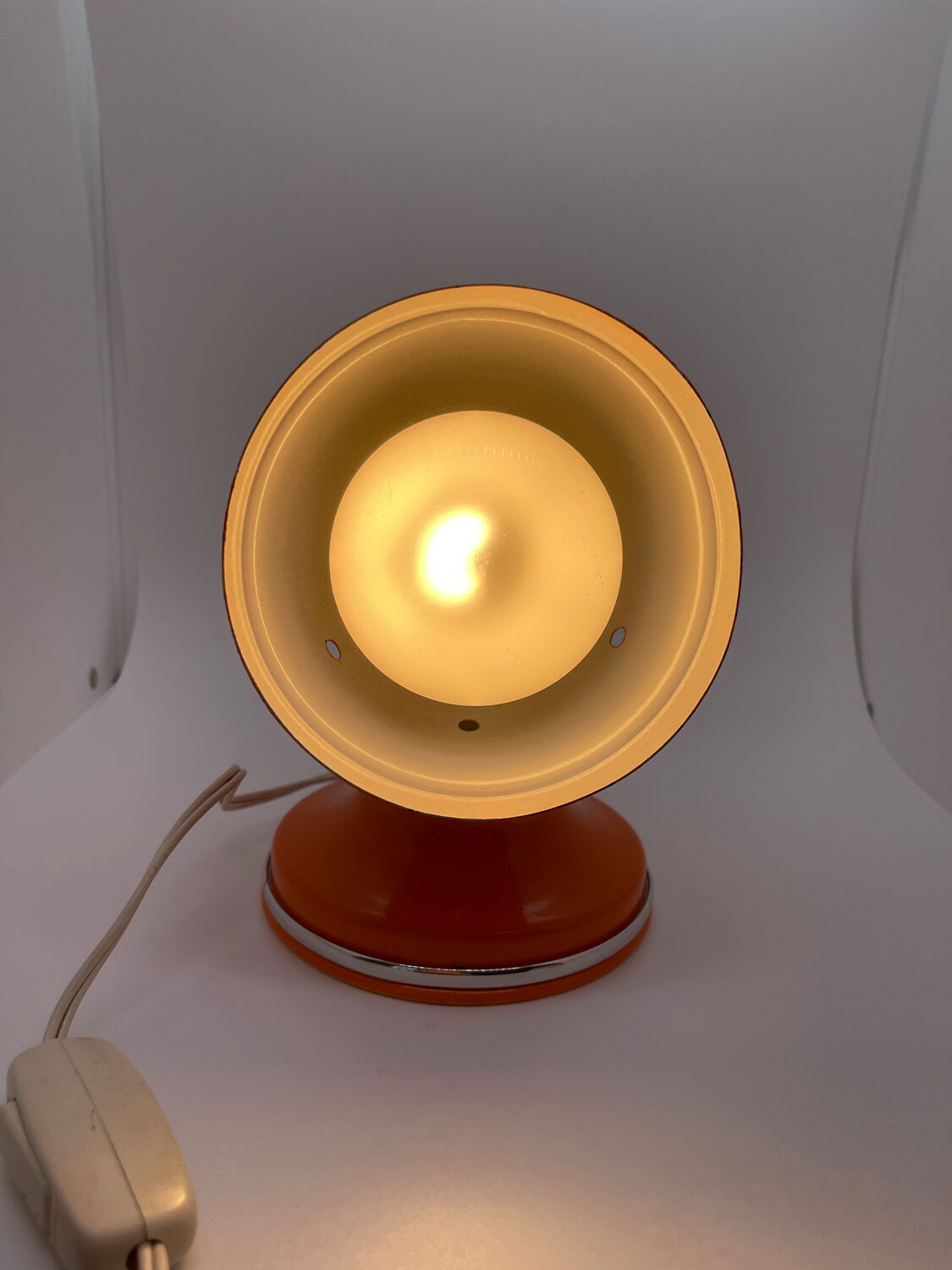 Orange vintage table lamp