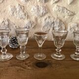 Antique liqueur glasses
