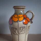 Scheurich ceramic vase Keramik West Germany, decorative vase, flower pot, handle vase, collectio