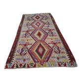 Vintage Turkish kilim, handwoven, 150x292 cm.