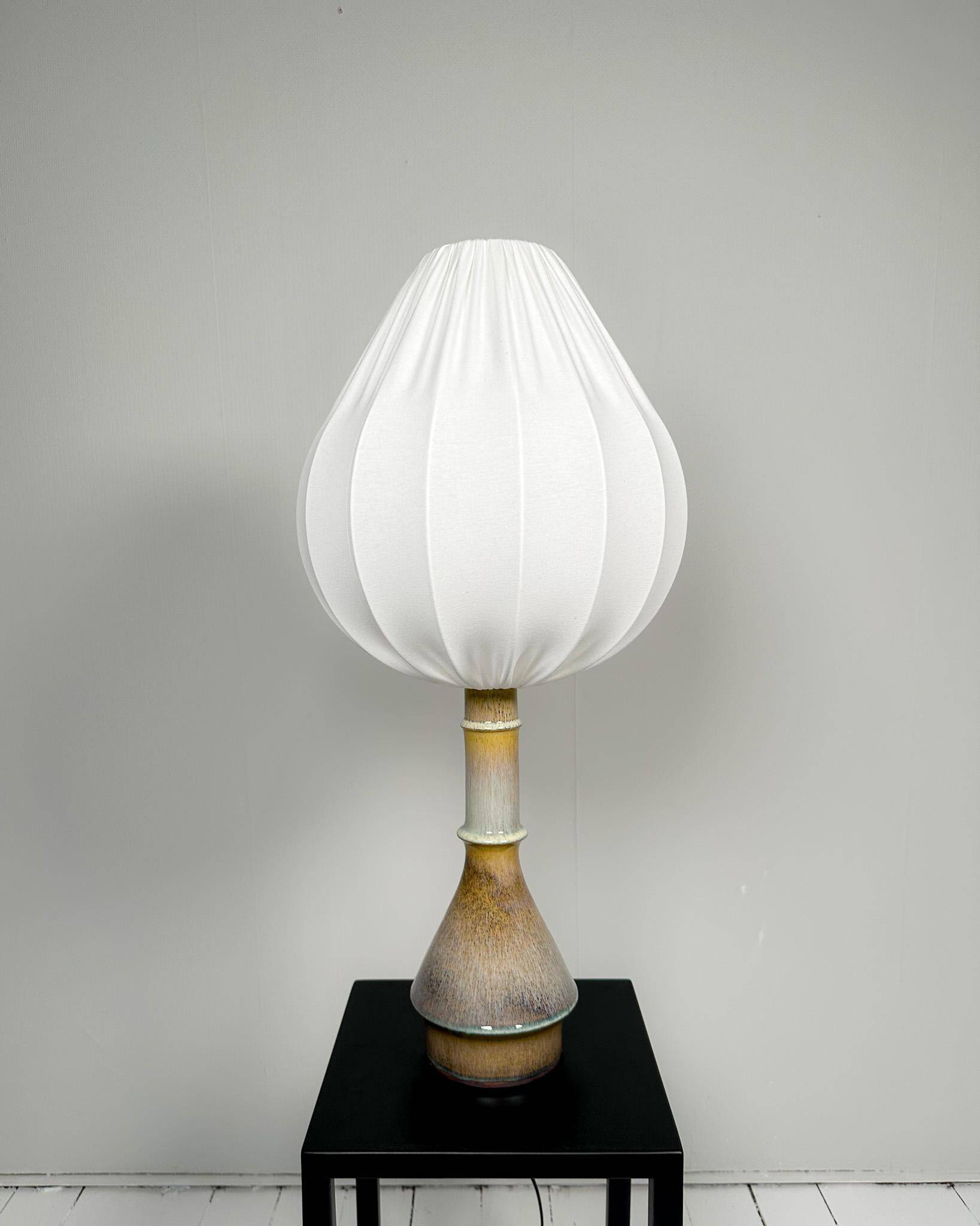 Large unique modern mid-century table lamp by Carl Harry Stålhane Rörstrand, 1950s.