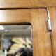 Mid-century armoire with large mirror, wardrobe and chest of drawers