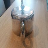 Silver metal teapot