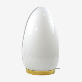Italian art glass egg table lamp by Vetri Murano, 1970