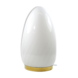 Italian art glass egg table lamp by Vetri Murano, 1970