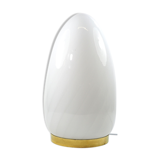 Italian art glass egg table lamp by Vetri Murano, 1970