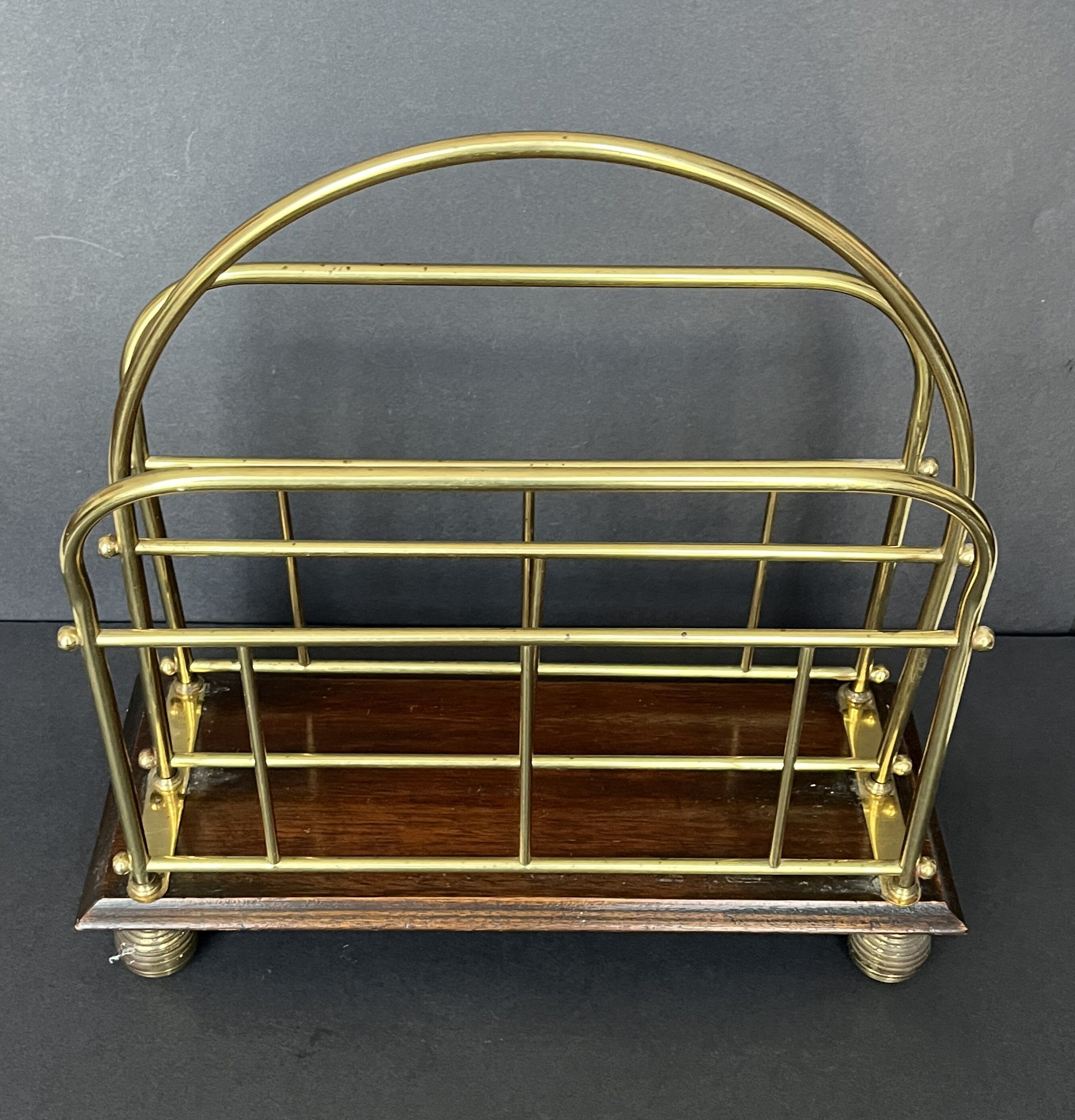 Vintage magazine door in gold metal