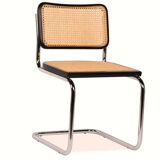 Set of 4 black Cesca B32 chairs – design inspired by Marcel Breuer