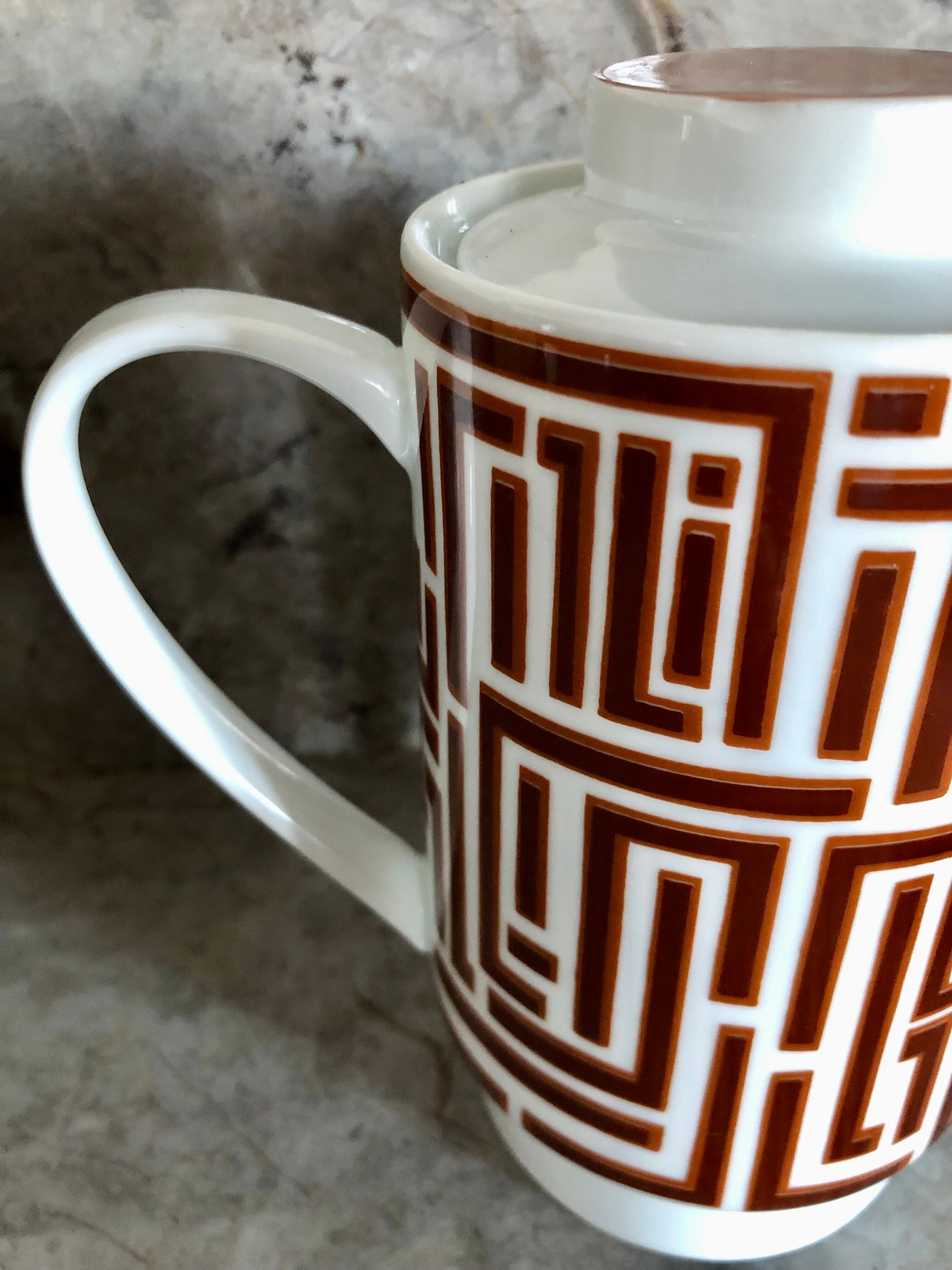 Vintage earthenware teapot