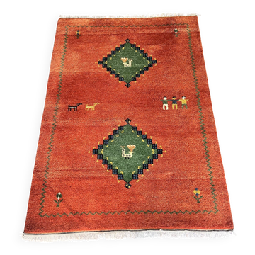 Gabbeh wool rug, 100% wool