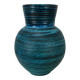 Accolay vase, blue Gallic ceramic, 1960s