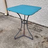 Square bistro table in painted metal n°1