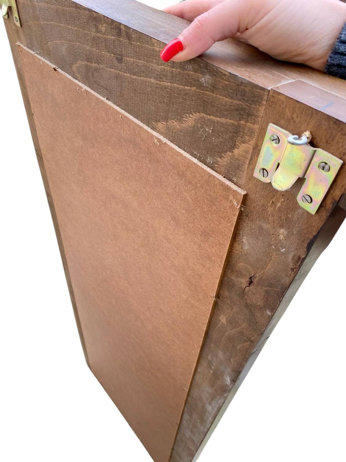 Wooden trumeau mirror, France