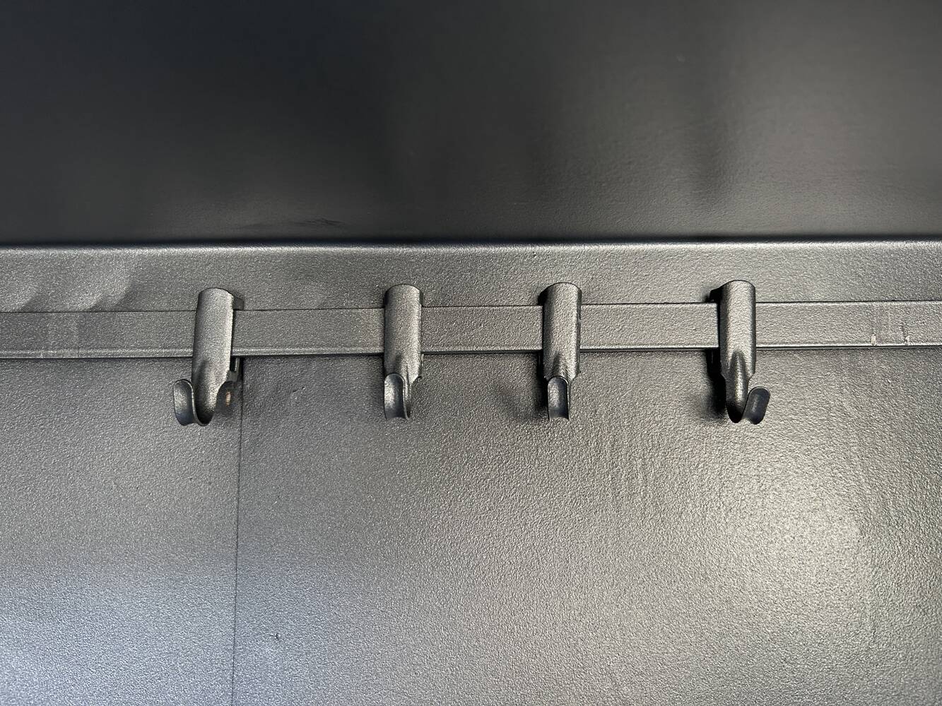 Metal kitchen cabinet, ball handles, 1950s