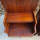 Pair of teak bedside tables