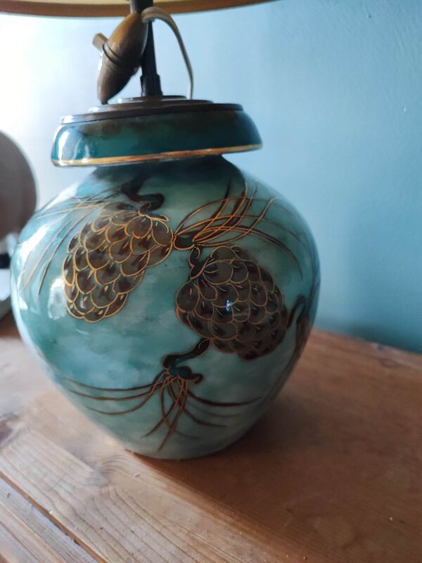 Lampe Camille Tharaud avec son abat-jour d'origine