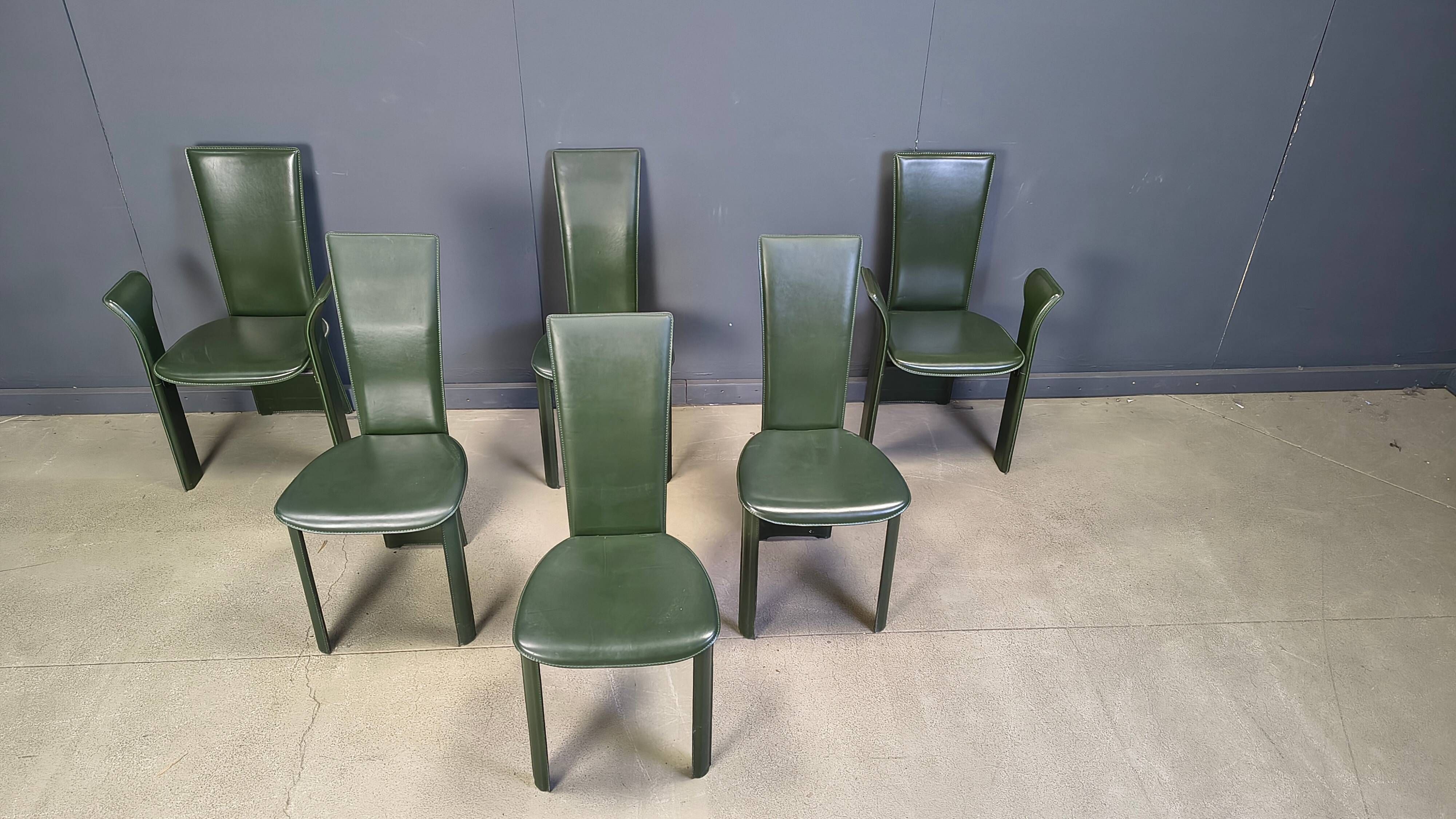 Vintage dining chairs by Pietro Costantini, 1980s, set of 6
