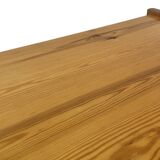 Vintage coffee table pinewood minimalist 1970s