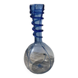Vase soliflore en verre soufflé bleu