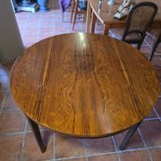 Table scandinave extensible en palissandre des années 60