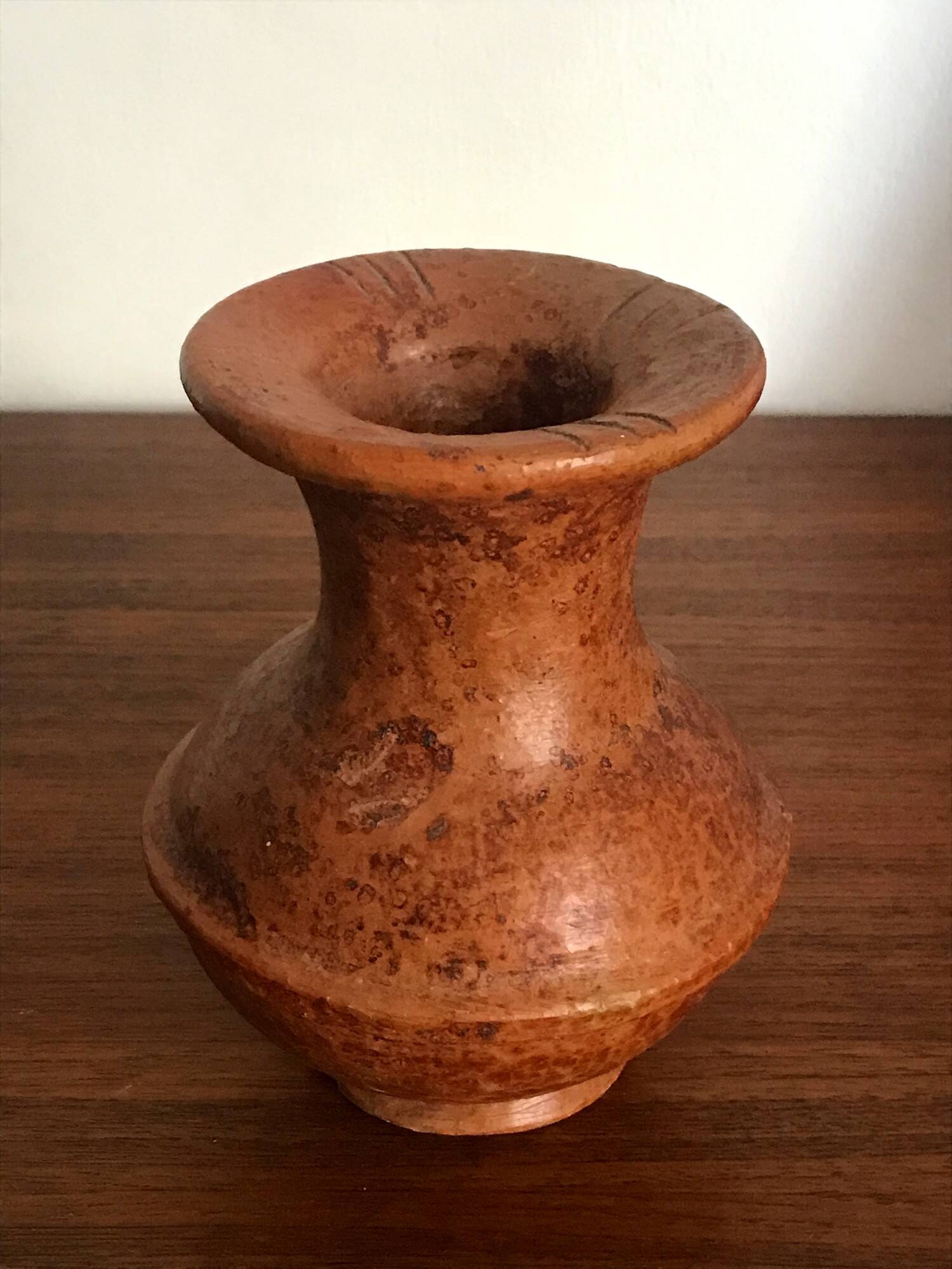 Handcrafted terracotta vase