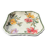 Assiette en Gien à motif floral