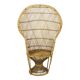Large Rattan Wicker Peacock Chair Throne Emanuelle Boho 131cm