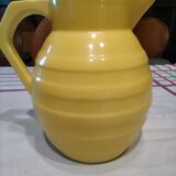 Orchies pitcher 1950 yellow ceramic