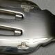 Spoon and fork to serve in silver metal of christofle model "spatours"