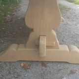 Table monastère chêne massif bois brut