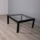 Vintage glass coffee table !sanmarco model by gae aulenti for zanotta, 1970