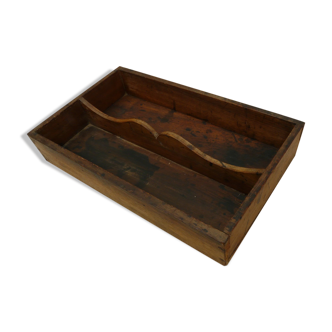 old wooden or cutlery toolbox
