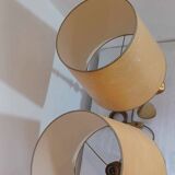 Lot de 2 lampes Hollywood Regency, années 1960/70, en laiton