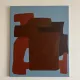 Abstract painting "quiet structure" 55x45cm by Bodasca