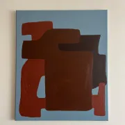 Abstract painting "quiet structure" 55x45cm by Bodasca