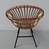 Vintage rattan armchair