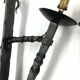 Pair of wrought iron wall light