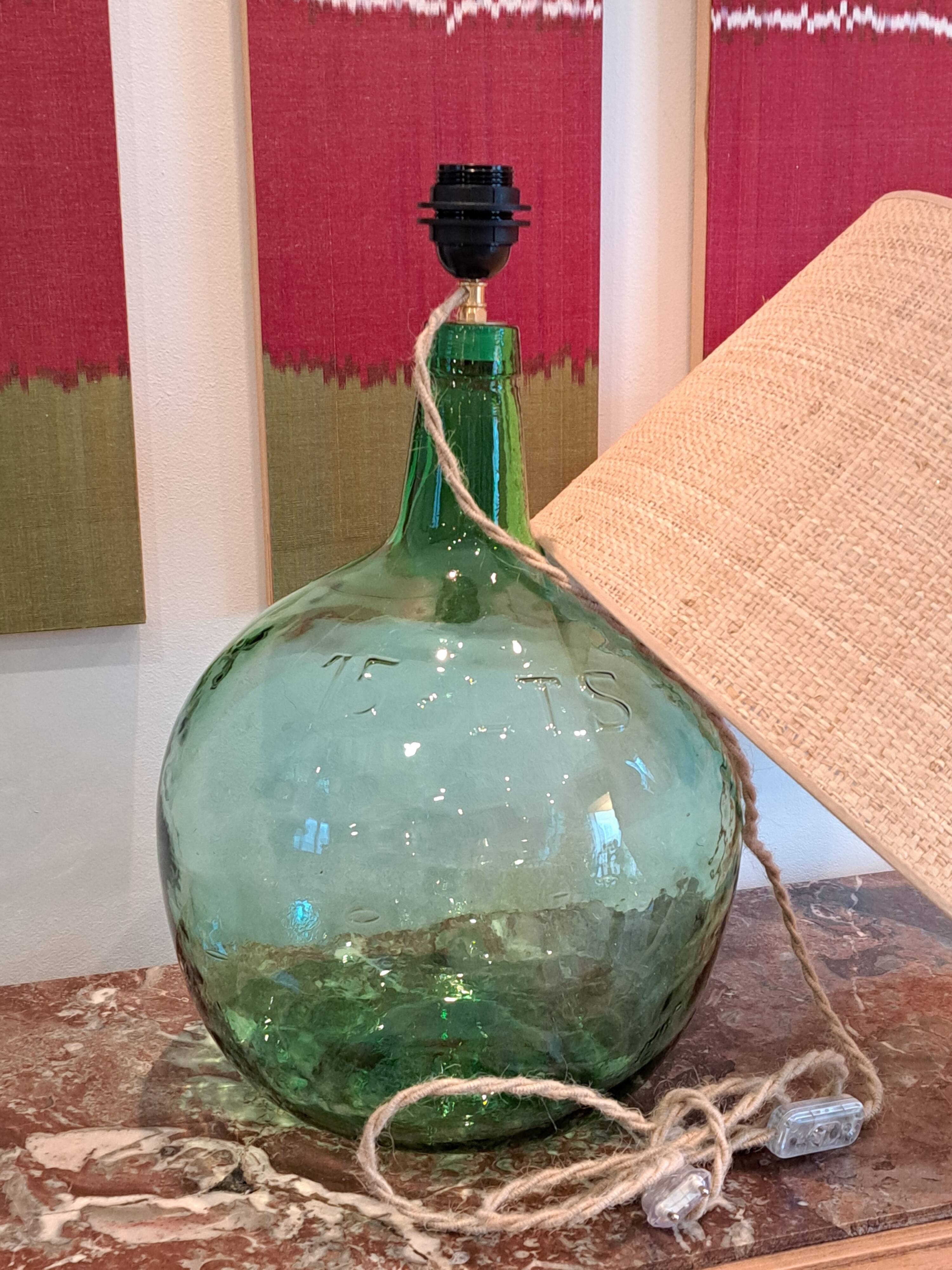 Lampe dame Jeanne vintage