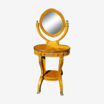 Wooden hairdresser with Empire-style tilting mirror