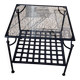 Wrought Iron Coffee Table with Glass Top