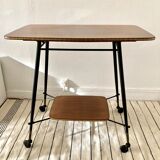 Vintage rolling side table