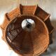 Vintage orange rope pendant light from the 70s