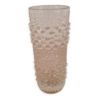 Czech Glass Art Deco Vase Heřmanova Hut "Sklo union", 70's