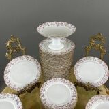 Service en porcelaine de pillivuyt & cie 59 pièces, xixe siècle